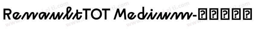 RenaultTOT Medium字体转换